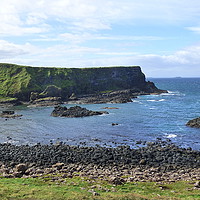 Buy canvas prints of Giants Causeway Cliffs.  by Lilian Marshall