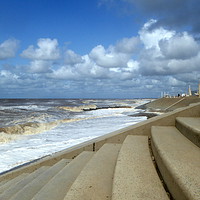 Buy canvas prints of Cleveleys Sea Front.  by Lilian Marshall
