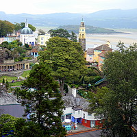 Buy canvas prints of Portmeirion  by Lilian Marshall