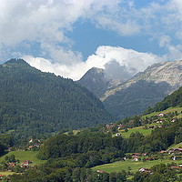 Buy canvas prints of Mont Blanc-Chamonix.  by Lilian Marshall