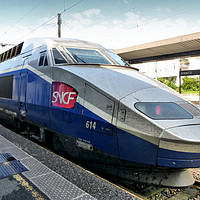Buy canvas prints of SNCF High Speed Train TGV. by Lilian Marshall