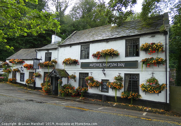 Mother Shipton Inn Picture Board by Lilian Marshall
