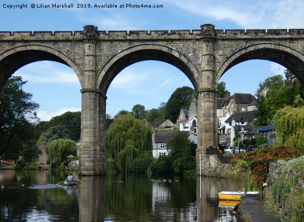 Knaresborough Viaduct.  Picture Board by Lilian Marshall