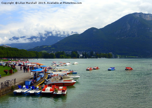 Lake Annecy Picture Board by Lilian Marshall