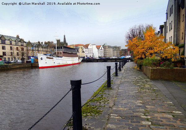The Shore of Leith.  Picture Board by Lilian Marshall