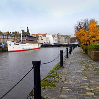 Buy canvas prints of The Shore of Leith.  by Lilian Marshall