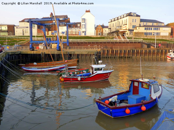 Bridlington Harbour. Picture Board by Lilian Marshall