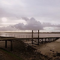 Buy canvas prints of Pier at Knot End  by Lilian Marshall