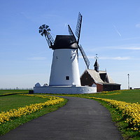 Buy canvas prints of Lytham Windmill in Spring.  by Lilian Marshall