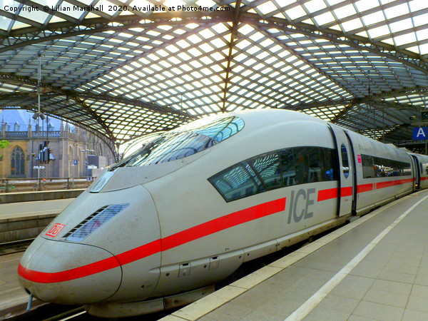 The Ice Train in Cologne Station.  . Picture Board by Lilian Marshall