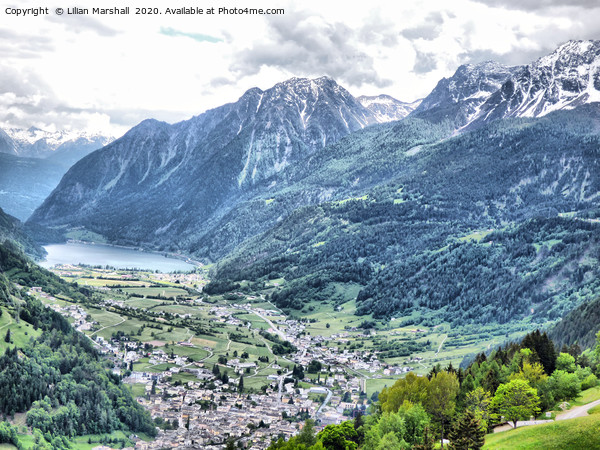 Poschiavo Valley  Picture Board by Lilian Marshall