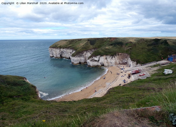Flamborough North Landing . Picture Board by Lilian Marshall