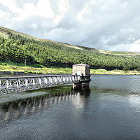 Buy canvas prints of Dove Stone Reservoir.  by Lilian Marshall