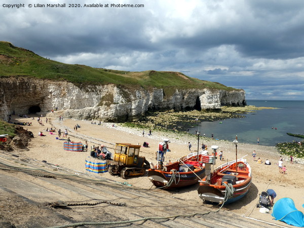 Flamborough North Landing . Picture Board by Lilian Marshall