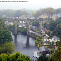 Buy canvas prints of A foggy day in Knaresborough. Outdoor  by Lilian Marshall