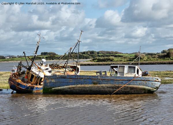 Wrecks in the River Wyre, Picture Board by Lilian Marshall