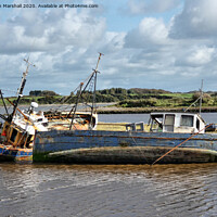 Buy canvas prints of Wrecks in the River Wyre, by Lilian Marshall