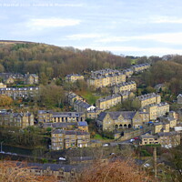 Buy canvas prints of The market town of Hebdon Bridge, by Lilian Marshall