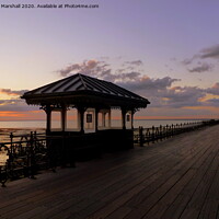 Buy canvas prints of Sunset over Ryde Pier  by Lilian Marshall