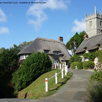 Buy canvas prints of  Godshill Village , Isle of Wight, by Lilian Marshall