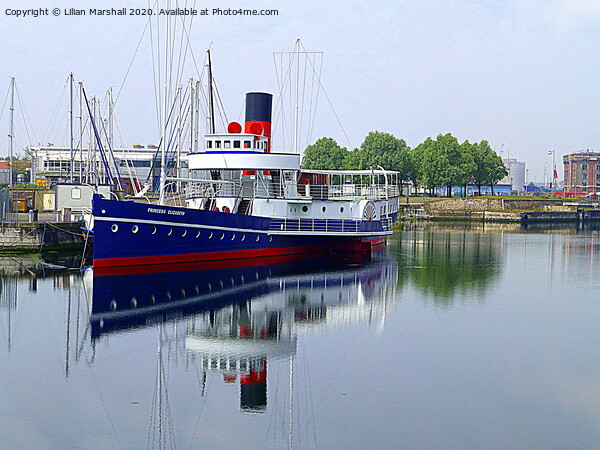 Princess Elizabeth  paddle steamer in Dunkirk Harb Picture Board by Lilian Marshall