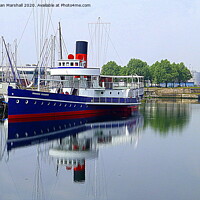 Buy canvas prints of Princess Elizabeth  paddle steamer in Dunkirk Harb by Lilian Marshall
