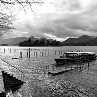 Buy canvas prints of A grey day at Derwentwater. Cumbria. by Lilian Marshall