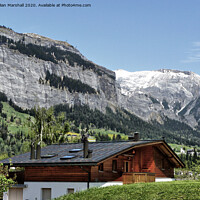Buy canvas prints of Swiss alps in Flims Waldhaus.  by Lilian Marshall