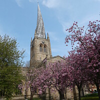 Buy canvas prints of St Mary and All Saints church Chesterfield.  by Lilian Marshall
