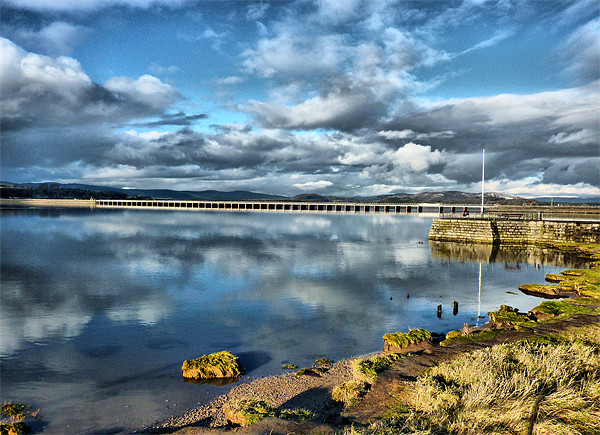 Kent Viaduct and Arnside Pier. Picture Board by Lilian Marshall
