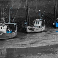 Buy canvas prints of padstow trio blue by paul forgette