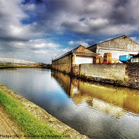 Buy canvas prints of Canal side at Ewood by Sandra Pledger