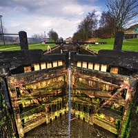 Buy canvas prints of Lock 57 Leeds Liverpool Canal by Sandra Pledger