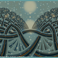 Buy canvas prints of Celtic Winter Forest by Sandra Pledger
