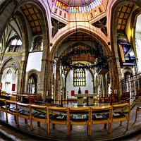 Buy canvas prints of Blackburn cathedral curves by Sandra Pledger
