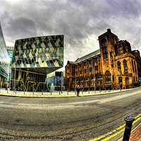 Buy canvas prints of Deansgate Manchester by Sandra Pledger