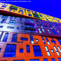 Buy canvas prints of The Chips Building Manchester by Sandra Pledger