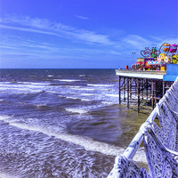 Buy canvas prints of Central Pier Blackpool by Sandra Pledger