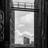Buy canvas prints of Murray Street Ancoats Manchester by Sandra Pledger