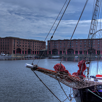 Buy canvas prints of Albert Dock Liverpool by Sandra Pledger