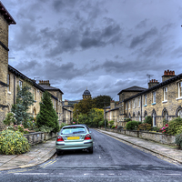 Buy canvas prints of George Street Saltaire by Sandra Pledger