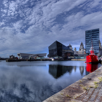 Buy canvas prints of  Liverpool Waterfront by Sandra Pledger