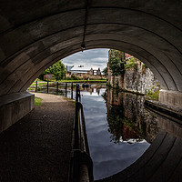 Buy canvas prints of Canal Bridge Reflections by Sandra Pledger