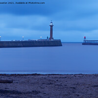 Buy canvas prints of WHITBY ENTRANCE by andrew saxton