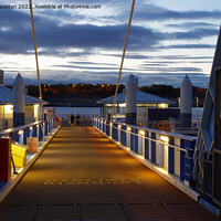 Buy canvas prints of FERRY LANDING by andrew saxton