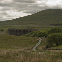 Buy canvas prints of  RIBBLEHEAD COUNTRYSIDE by andrew saxton
