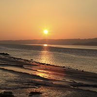 Buy canvas prints of  ARNSIDE SUNSET by andrew saxton