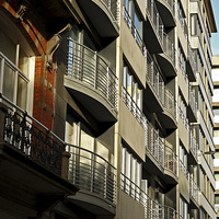 Buy canvas prints of  BALCONY'S by andrew saxton