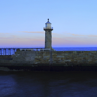 Buy canvas prints of  SUNDOWN IN WHITBY by andrew saxton