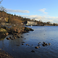 Buy canvas prints of  AMBLESIDE SHORE by andrew saxton